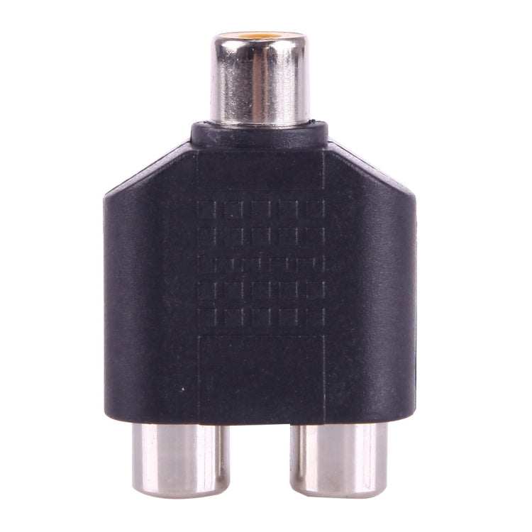 RCA Female to 2 RCA Female Adapter(Black) by buy2fix