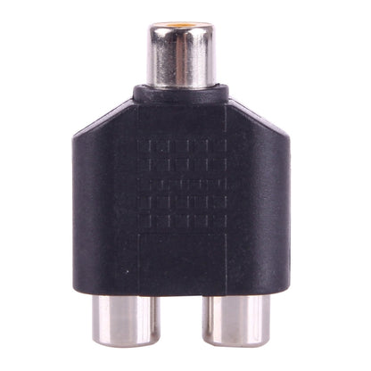 RCA Female to 2 RCA Female Adapter(Black) by buy2fix