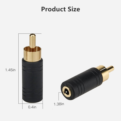 RCA Plug to 6.35mm Stereo jack by buy2fix