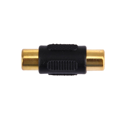 Gold RCA Female to Gold RCA Female Connector(Black) by buy2fix