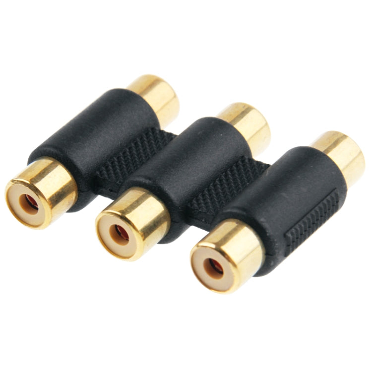 Gold-plated RGB Female to Female Connector(Black) by buy2fix