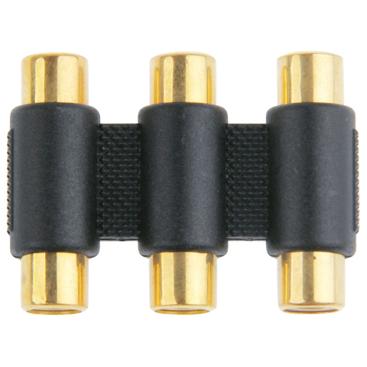 Gold-plated RGB Female to Female Connector(Black) by buy2fix