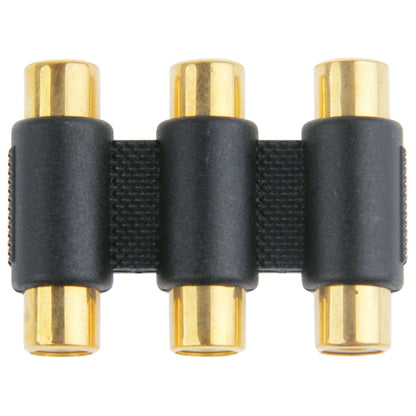 Gold-plated RGB Female to Female Connector(Black) by buy2fix