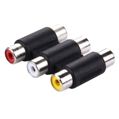 Audio + Video Female to Female Connector(Black) by buy2fix