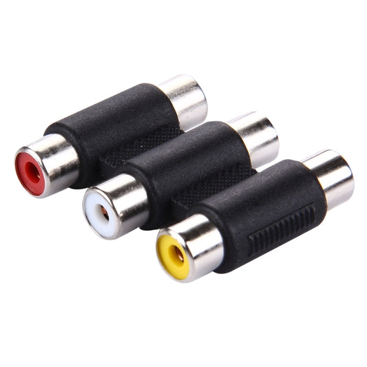 Audio + Video Female to Female Connector(Black) by buy2fix