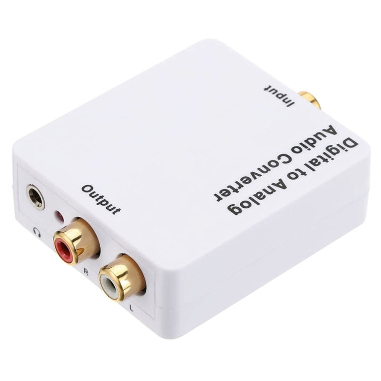 Digital to Analog Audio Converter / Mini Audio Decoder, Size: 72 x 55 x 20mm(White) by buy2fix