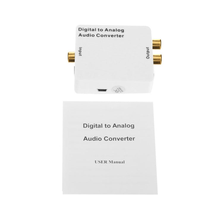Digital to Analog Audio Converter / Mini Audio Decoder, Size: 72 x 55 x 20mm(White) by buy2fix