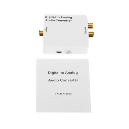 Digital to Analog Audio Converter / Mini Audio Decoder, Size: 72 x 55 x 20mm(White) by buy2fix