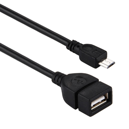 10cm USB A Female to Micro USB 5 Pin Male Adapter with OTG - OTG Adapter by buy2fix | Online Shopping UK | buy2fix