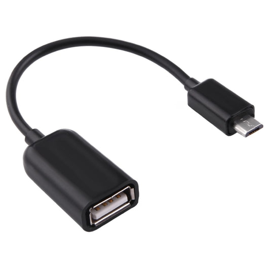 High Quality USB 2.0 AF to Micro USB 5 Pin Male Adapter Cable with OTG Function, Length: 15cm(Black) by buy2fix