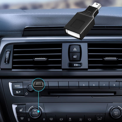 Mini USB Male to USB 2.0 Female Adapter with OTG Function(Black) by buy2fix