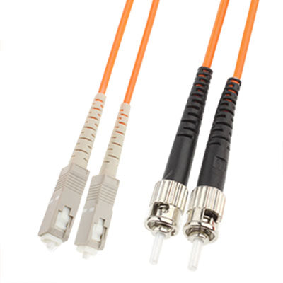 SC-ST Dual-Core Multi Mode Fiber Optic Jumper,Length: 3m by buy2fix