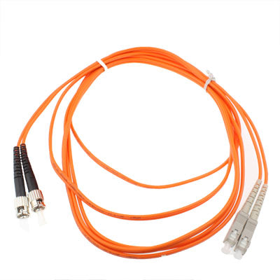 SC-ST Dual-Core Multi Mode Fiber Optic Jumper,Length: 3m by buy2fix