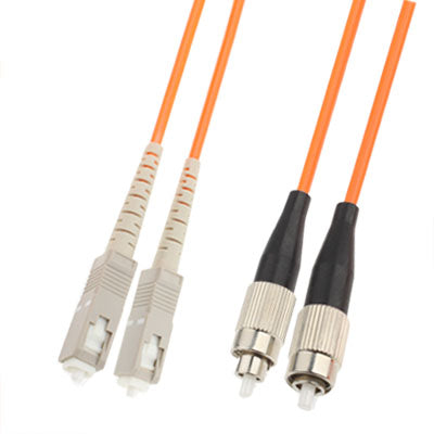 SC-FC Dual-Core Multi Mode Fiber Optic Jumper,Length: 3m by buy2fix