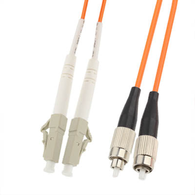 LC-FC Dual-Core Multi Mode Fiber Optic Jumper,Length: 3m by buy2fix