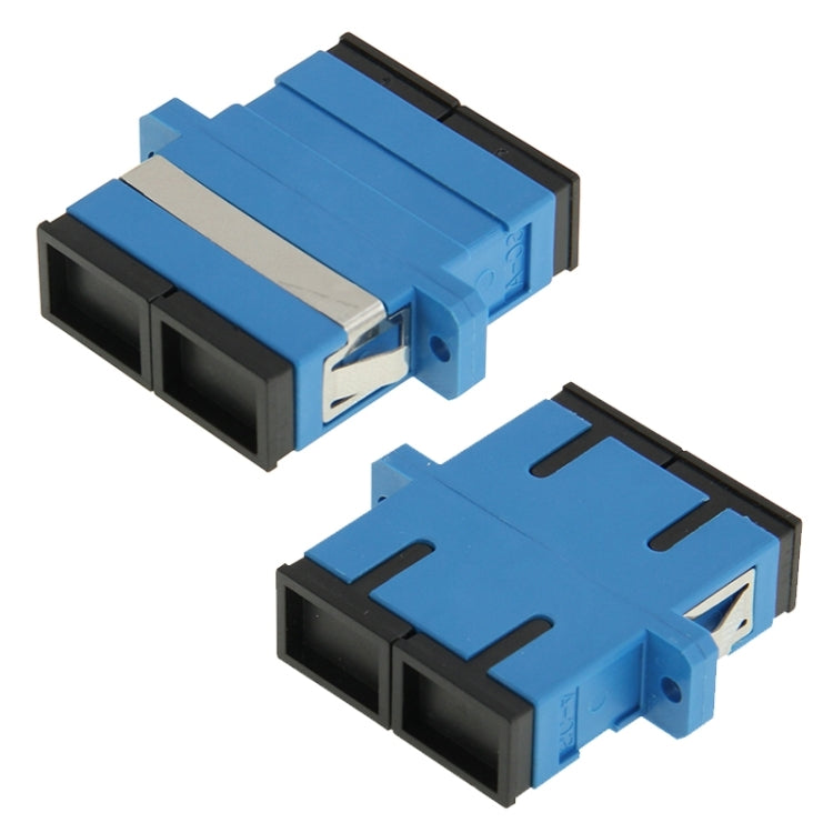 SC-SC Multimode Duplex Fiber Flange / Connector / Adapter / Lotus Root Device(Blue) by buy2fix