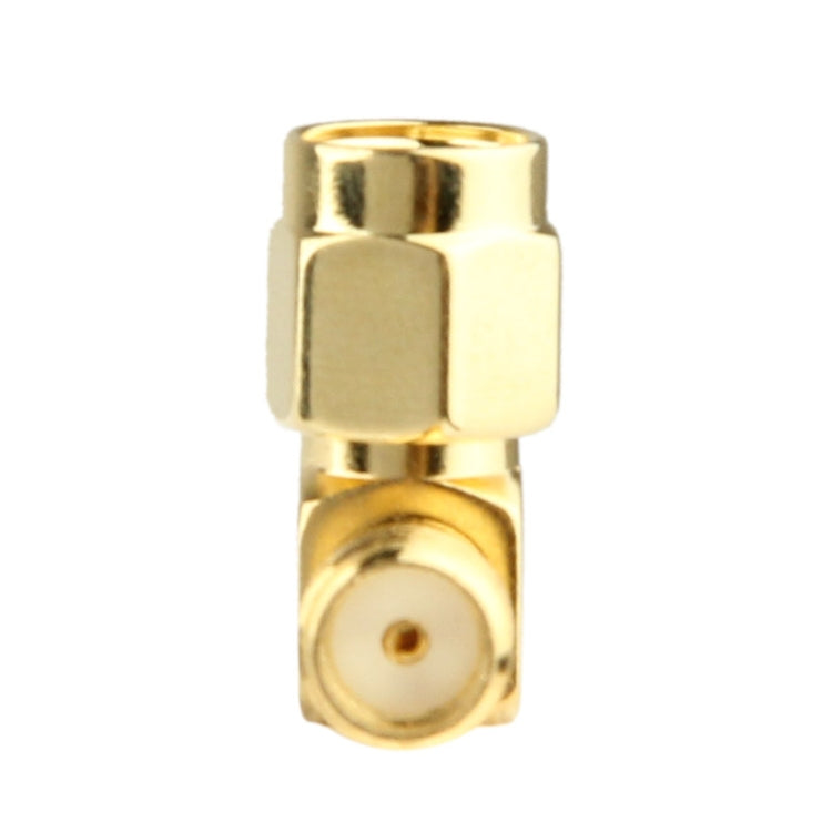 Gold Plated SMA Female to SMA Male Adapter with 90 Degree Angle by buy2fix