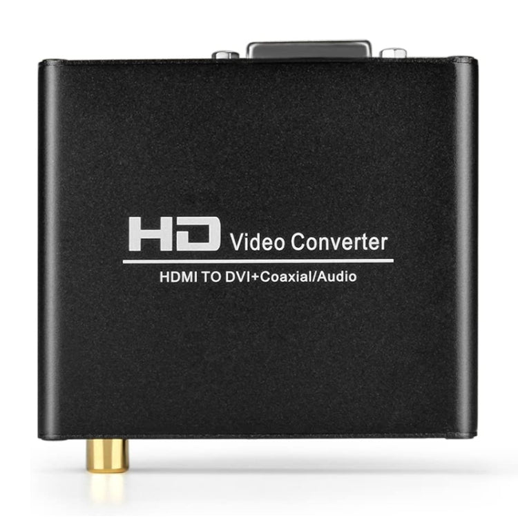 HDV-339 Full HD HDMI to DVI + Digital Coax / Analog Stereo Audio Converter Adapter(Black) by buy2fix