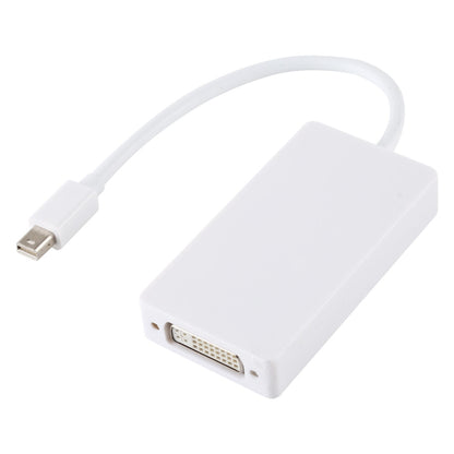 3 in 1 Mini DisplayPort Male to HDMI + VGA + DVI Female Adapter Converter for Mac Book Pro Air, Cable Length: 18cm(White) by buy2fix