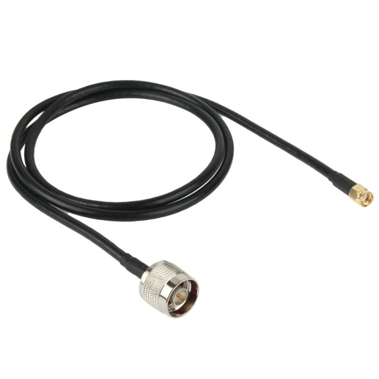N Male to RP-SMA Converter Cable, Length: 100cm(Black) by buy2fix