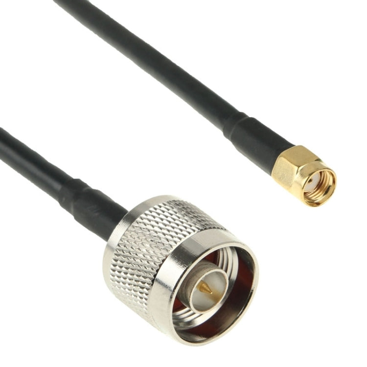 N Male to RP-SMA Converter Cable, Length: 100cm(Black) by buy2fix