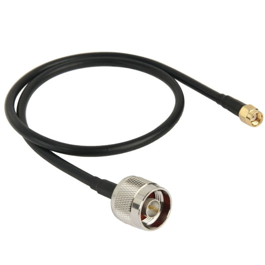 N Male to RP-SMA Converter Cable, Length: 50cm(Black) by buy2fix