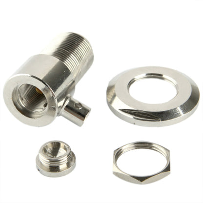 UHF Female Elbow Adapter Connected RG58 RG142 LMR195 Cable(Silver) by buy2fix