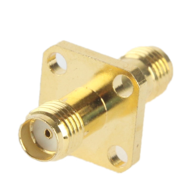 Coaxial SMA Female to SMA Female Adapter(Gold) by buy2fix