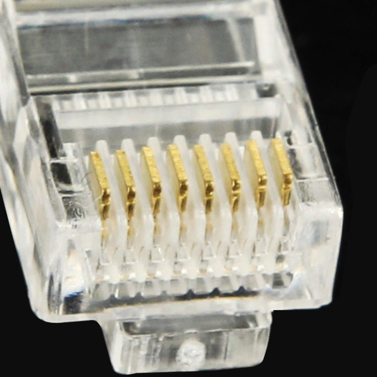 100pcs /Pack RJ45 Connector Modular Plug, Gold: 3u by buy2fix