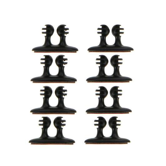 8 PCS DM-003 Car Cable Convenient Bundle Clip with Adhesive(Black) by buy2fix