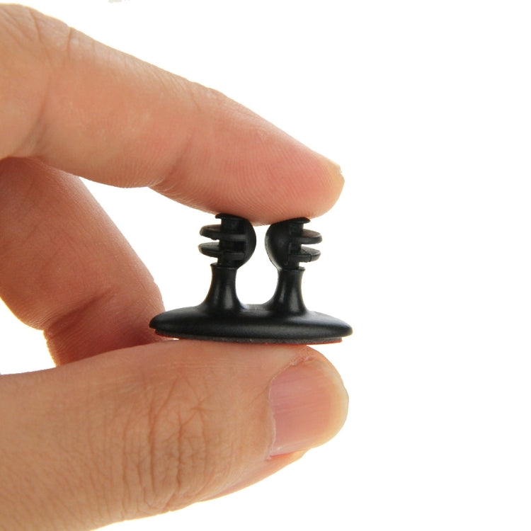 8 PCS DM-003 Car Cable Convenient Bundle Clip with Adhesive(Black) by buy2fix