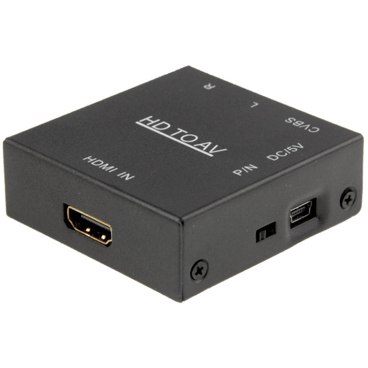 HDV-M610 Mini Size Full HD 1080P HDMI to AV/CVBS Video Converter Adapter(Black) by buy2fix