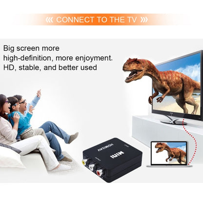 VK-126 Mini HD HDMI to AV/CVBS Video Converter Adapter by buy2fix