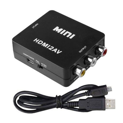 VK-126 Mini HD HDMI to AV/CVBS Video Converter Adapter by buy2fix