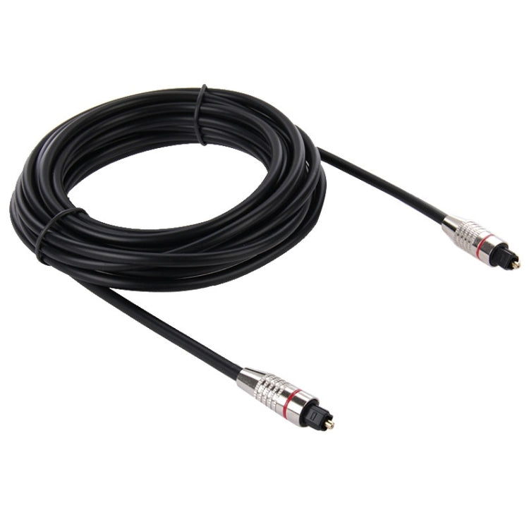 Digital Audio Optical Fiber Cable Toslink M to M, OD: 5.0mm, Length: 5m by buy2fix