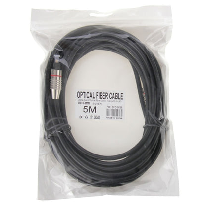 Digital Audio Optical Fiber Cable Toslink M to M, OD: 5.0mm, Length: 5m by buy2fix