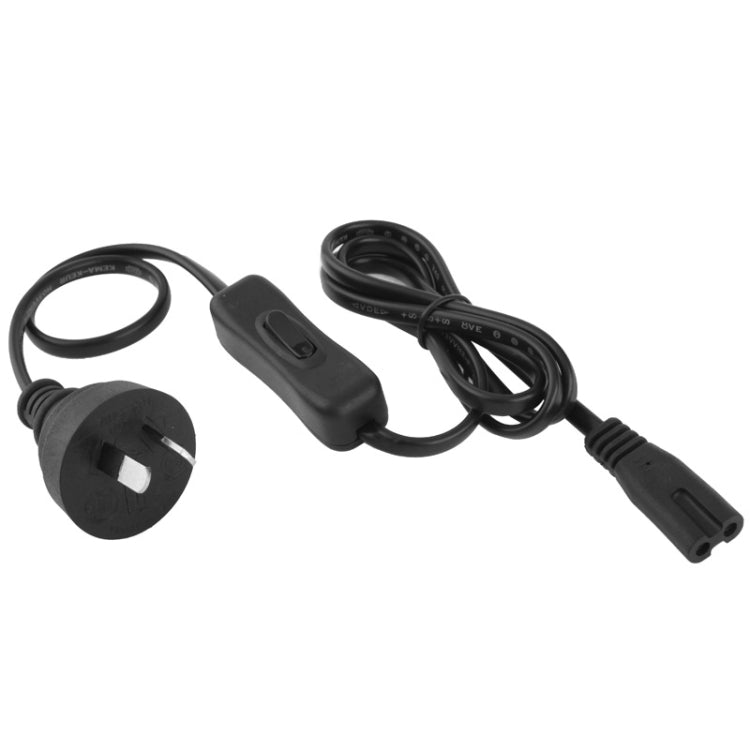 2 Prong Style AU Plug AC Power Cord with 304 Switch, Length: 1.2m(Black) by buy2fix