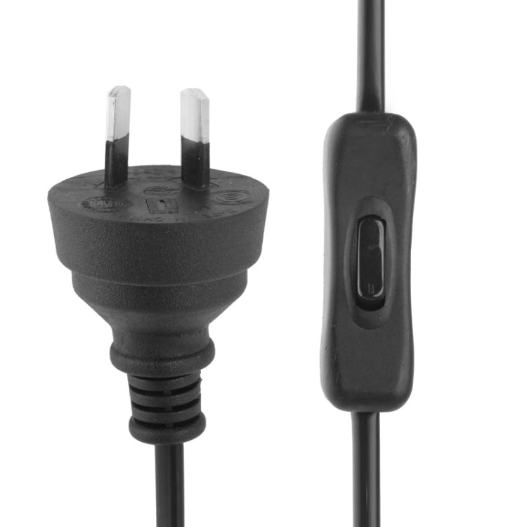 2 Prong Style AU Plug AC Power Cord with 304 Switch, Length: 1.2m(Black) by buy2fix