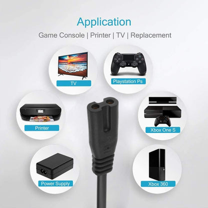 2 Prong Style AU Plug AC Power Cord with 304 Switch, Length: 1.2m(Black) by buy2fix