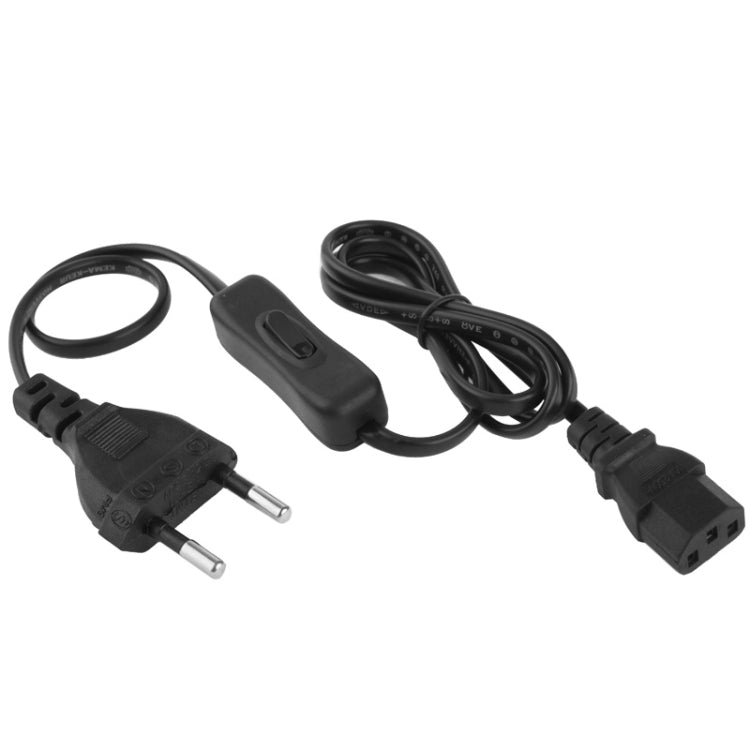 3 Prong Style AC Power Cord with 304 Switch, Length: 1.2m(Black) - Power Cord by buy2fix | Online Shopping UK | buy2fix