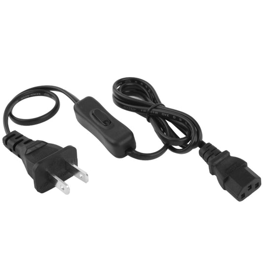 3 Prong Style AC Power Cord with 304 Switch, Length: 1.2m(Black) - Power Cord by buy2fix | Online Shopping UK | buy2fix