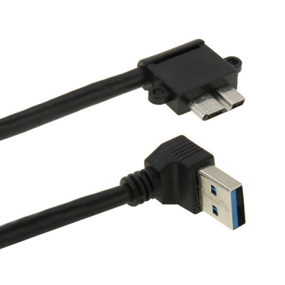 90 Degree USB 3.0 to Micro 3.0 Data Cable for Galaxy Note III / N9000, Length: 26cm - OTG Adapter by buy2fix | Online Shopping UK | buy2fix