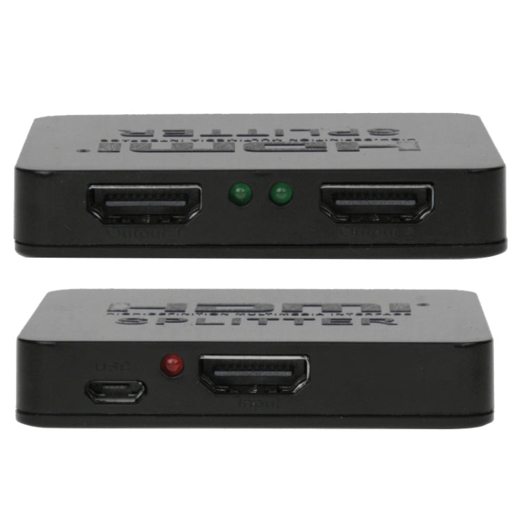 Mini Full HD 4K 1x2 HDMI 3D V1.4b Splitter for HDTV / STB/ DVD / Projector / DVR by buy2fix