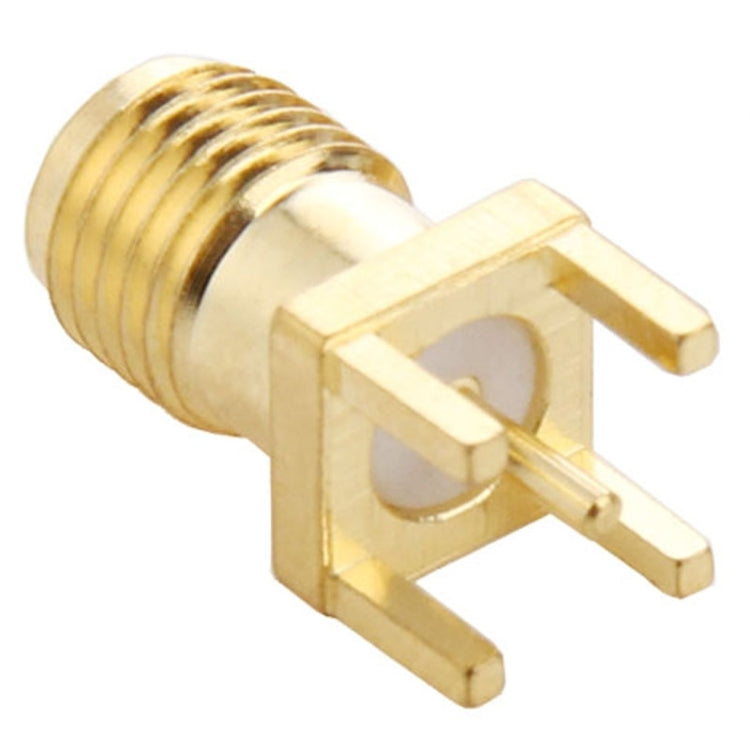 10 PCS Gold Plated SMA Female Panel Mount PCB Square Equally RF Connector Adapter by buy2fix