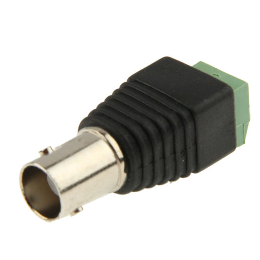 10 PCS Green Power to BNC Coaxial Female Adapter Connector for CCTV Cameras - Connector by buy2fix | Online Shopping UK | buy2fix