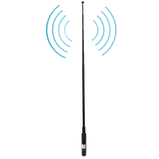 RH660S Dual Band 144/430MHz High Gain SMA-F Telescopic Handheld Radio Antenna for Walkie Talkie, Antenna Length: 108.5cm - Antenna by buy2fix | Online Shopping UK | buy2fix