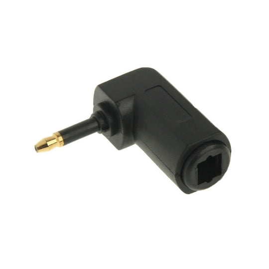 Adaptateur de Fiber optique Audio carré à rond plaqué or de haute qualité, adaptateur de Fiber optique à 90 degrés