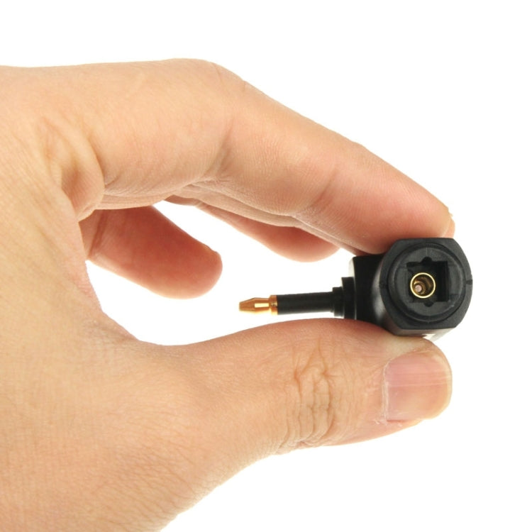 High Quality Gold Plated Square to Round Audio Optical Fiber 90 Degree Optical Fiber Adapter by buy2fix