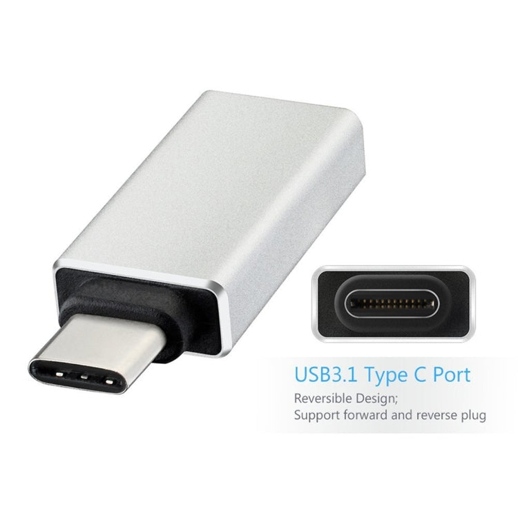 USB 3.0 to USB-C / Type-C 3.1 Converter Adapter(Silver) by buy2fix