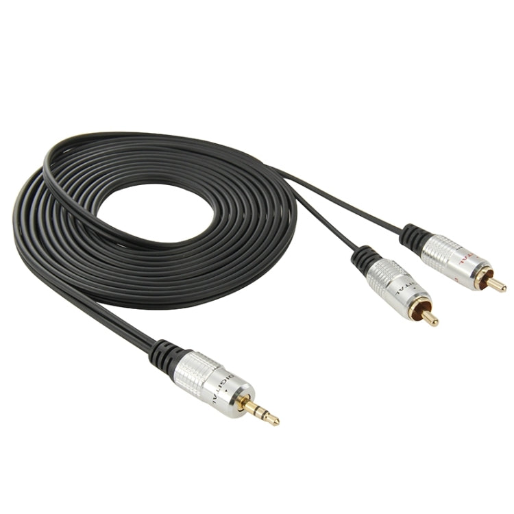 3.5mm Jack Stereo to 2 RCA Male Audio Cable, Length: 3m - RCA Cable by buy2fix | Online Shopping UK | buy2fix
